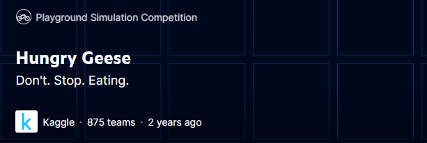 Hungry Geese 🥇